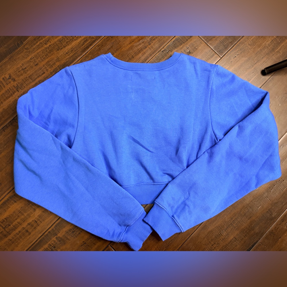 Urban Outfitters Blue Peace Sign Crop Top be kind unwind - Picture 7 of 7